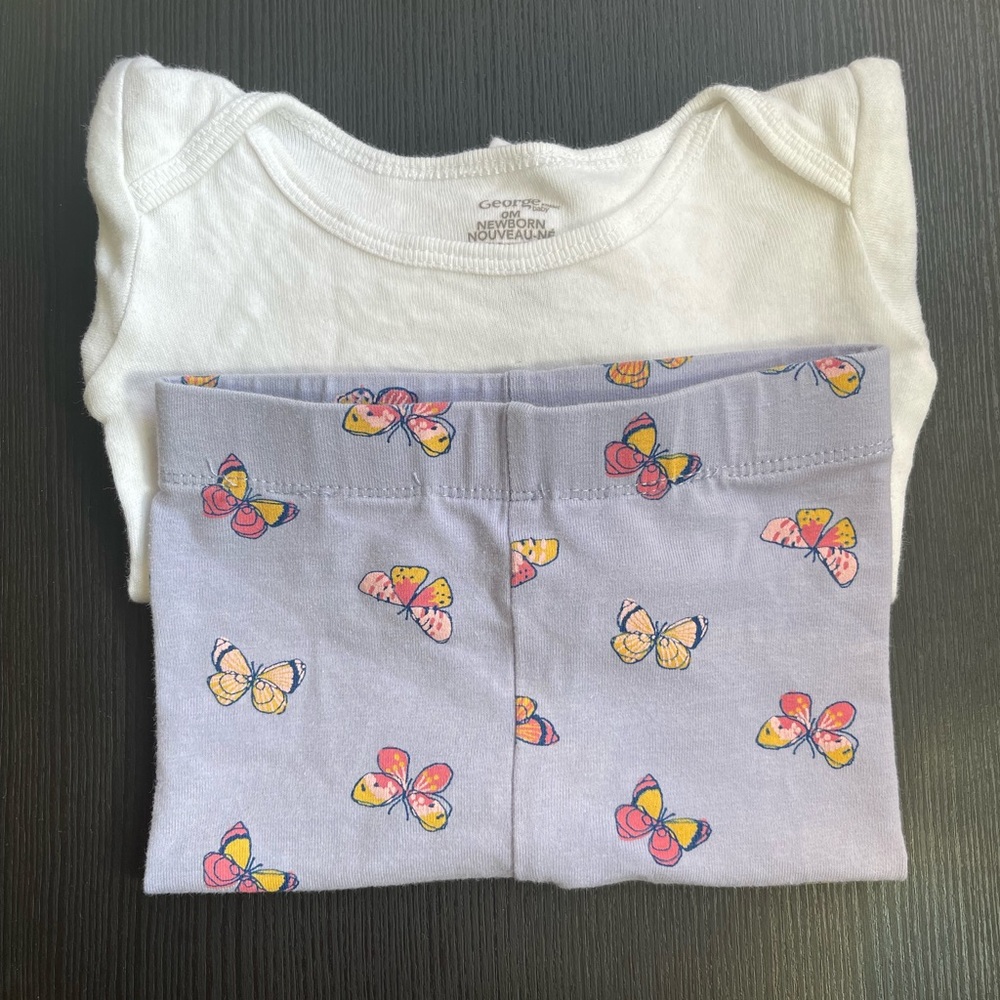 George Baby 2 piece set Legging & long sleeve Newborn